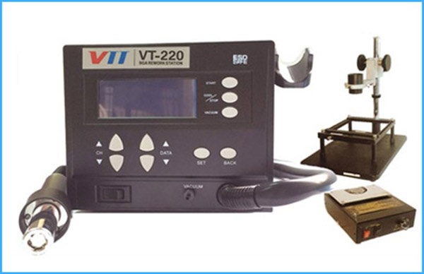 熱風槍、需要安裝的BGA、助焊膏